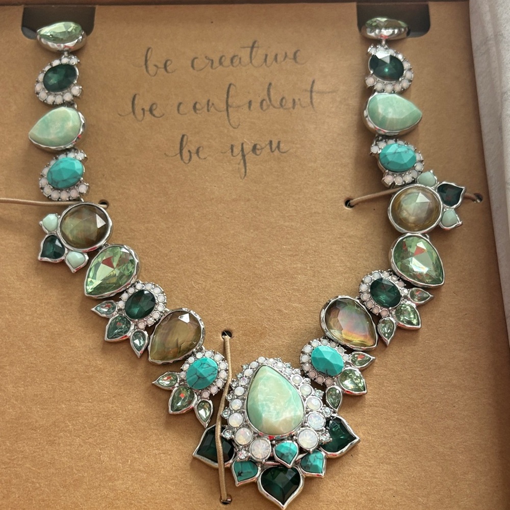 Chloe + Isabel Peacock Plumes Statement Collar Necklace